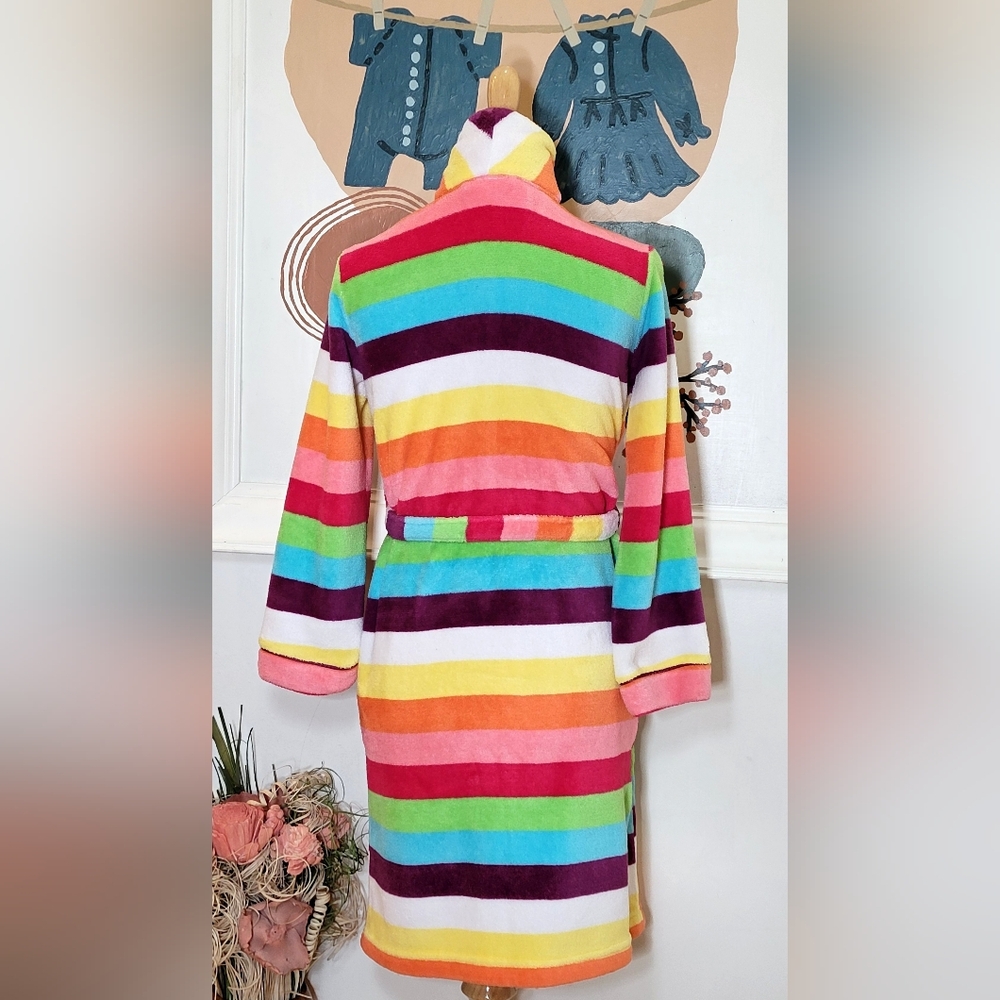Joe Boxer Multicolor Striped Kids Robe - Picture 2 of 4